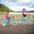 thumbnail image 4 of Prorider 14" Kid's Bike with Training Wheels Adjustable Handlebar Seat Handbrake Green, 4 of 9