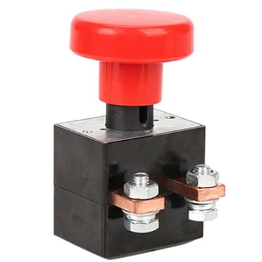 EcoNesxp Interrupteur de Démarrage d'Urgence Créatif 250A, Bouton de Démarrage, Interrupteur d'Urgence Adapté pour Chariot Élévateur, Chariot de golf, Léger et Facile à Transporter