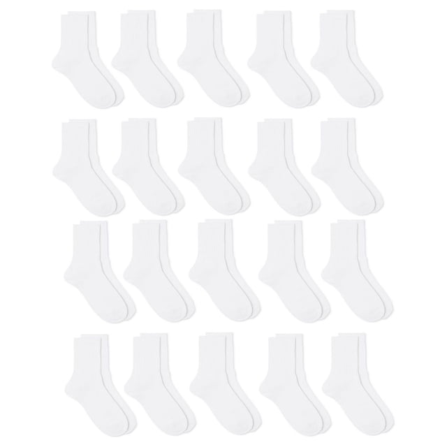 Athletic Men's Crew Socks 20-Pack