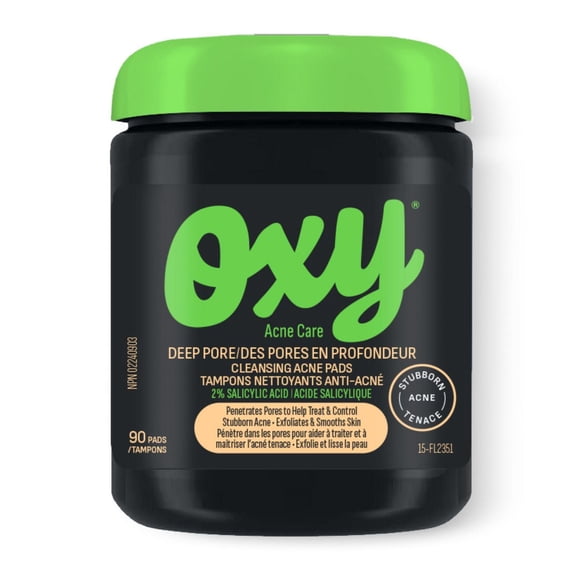 Oxy Deep Pore Cleansing Acne Pads - Clinically Proven Salicylic Acid (2.0%) – Stubborn Acne Control - Helps Treat, and Prevent Breakouts – Paraben & Preservative Free - Dermatologist Tested