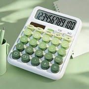 YYV Dual-Power Desktop Calculator Solar and Battery 12-Digit Large LCD Display Standard Function Office School Home Business Calculator with Big Screen for Accounting Tasks