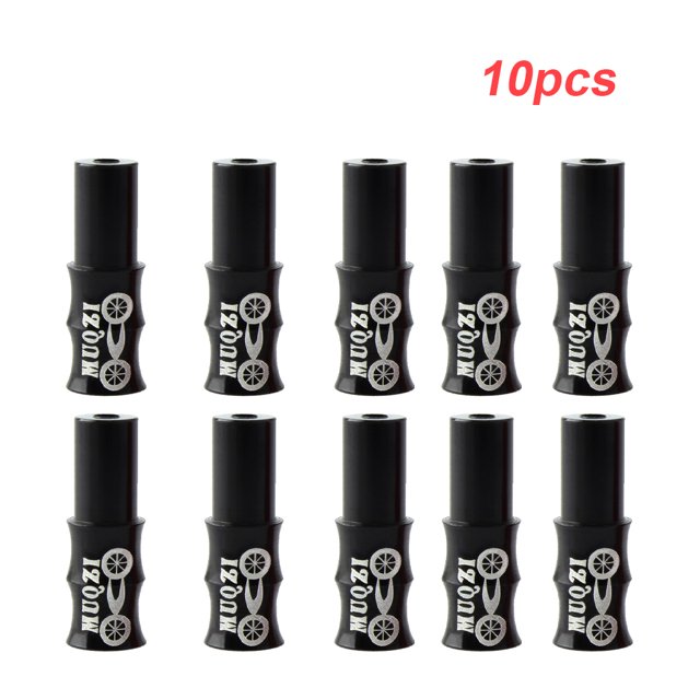 maskred 10 Pieces Bicycle Cable End Caps Mountain Bike Accessories Cycling Components Shifting Black 1Set