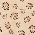 thumbnail image 1 of Ahgly Company Tapis d'Intérieur Lavable en Machine Carré Transitionnel Bronze Brun, 5 Pieds Carré, 1 of 7