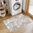 thumbnail image 4 of BERTHMEER 3'x5' Small Abstract Washable Area Rugs for Kitchen Bedroom Entryway Bathroom Rugs Non Slip Modern Dorm Office Contemporary Distressed Rugs Carpets Tapis, Beige, 4 of 4