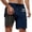 Dark Blue, variant on Ediodpoh Mens Swim Trunks Summer Fashion Gradient Color Double Layer Board Pants with Pockets Swim Shorts for Men Grey XL