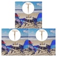 thumbnail image 3 of VONKY Table à Vin d'Extérieur Plage Camping Voyage Assiette Support de Service Support Verre à Vin Style A Ensemble de 3, 3 of 6