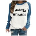 thumbnail image 2 of Nouveaux Hauts pour Femmes 2023 Mode Grande Taille Manches Longues Col Rond Blouse Imprimée Automne Pull Décontracté Hauts Chemise à Manches Longues pour Femmes, 2 of 5