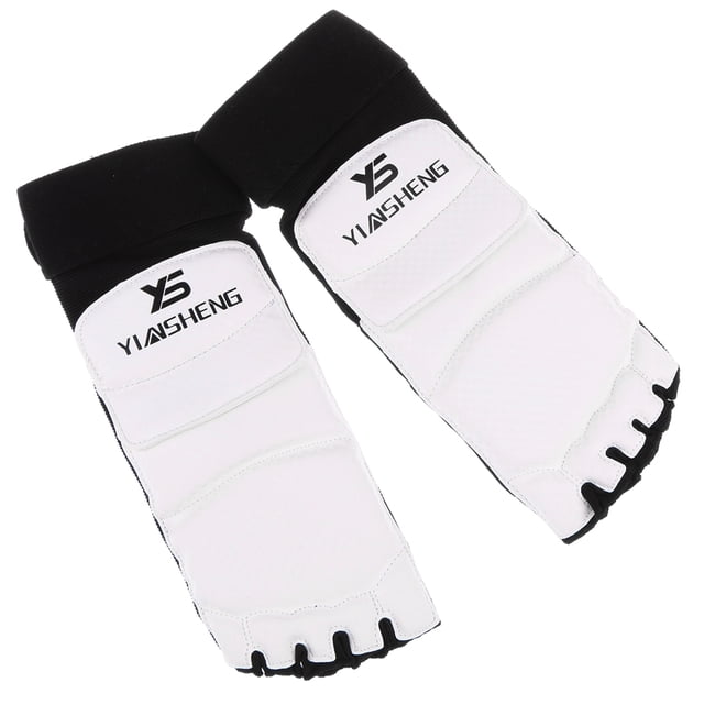 Taekwondo Karate Foot Protector Instep Guards Kickboxing MMA Sparring Gear - L L