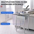 thumbnail image 2 of AKDSteel Commercial Stainless Steel Kitchen Sink, Freestanding Utility Sink With 360° Rotatable Faucet, Pipe, And Filter Drainer For Laundry, Garage, Or Shop, 2 of 8