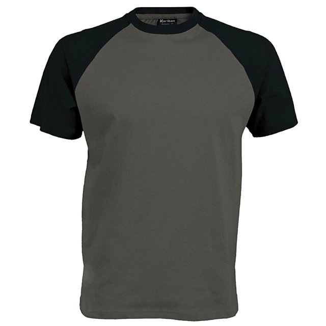 Kariban T-Shirt de Baseball à Manches Courtes pour Hommes