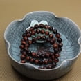 thumbnail image 4 of Bracelet Extensible Unisexe en Perles Rondes de 8 mm avec Cristaux d'Oeil de Tigre Rouges AA Naturels, 4 of 5