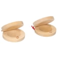 thumbnail image 1 of Arealer Pair of Castanets Wooden Castanet Finger Clappers Musical Instrument, 1 of 7