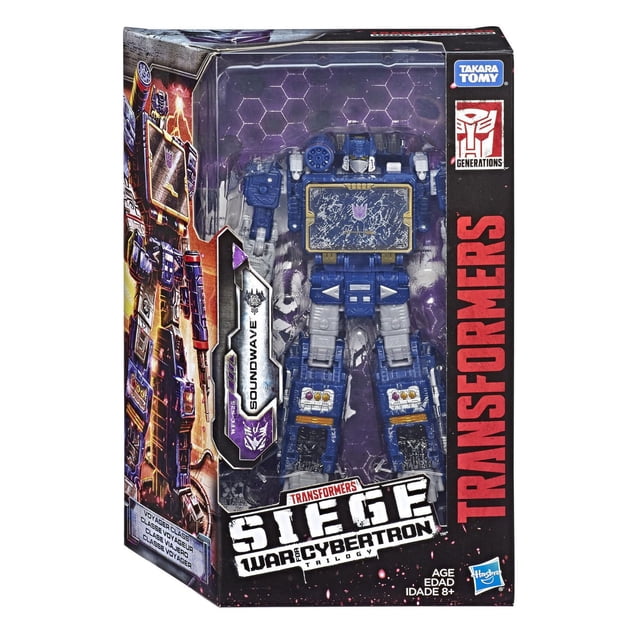 Jouets Transformers Generations War for Cybertron, figurine voyageur Soundwave WFC-S25, gamme Siege
