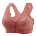 thumbnail image 1 of Bigersell Daisy Bra for Seniors Front Closure Front Closure Bras for Women Bras for Elderly Women Front Closure Front Closure Bras for Women Plus Size Front Closure Bras for Seniors R-1-Red L, 1 of 2