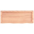thumbnail image 2 of vidaXL Bathroom Countertop Light Brown 80x30x(2-4) cm Treated Solid Wood, 2 of 5