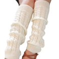 thumbnail image 1 of Women Knit Crochet Boot Cuffs Toppers Short Ankle Socks Winter Shell Leg Warmer, 1 of 6