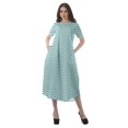 thumbnail image 4 of Moomaya Tenues d'Été Femmes Coton Flex Imprimées Robes Décontractées, 4 of 4