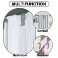 thumbnail image 4 of Bathroom Accessories Organizer Clamp Clips for Towels – Kitchen Shower Towel Holder and Rack Accessories for Hand Towels Oven Dishwasher Bathroom Rack and Stand 6PCS, 4 of 5