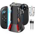 thumbnail image 1 of Charging Dock for Nintendo Switch 2 Joy-Cons with LED Indicators, Magnetic Design, Charging Cable & Wrist Strap, 1 of 7