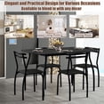 thumbnail image 4 of Costway 5 Pcs Dining Set Table And 4 Chairs Home Kitchen Room Breakfast Furniture Black, 4 of 10