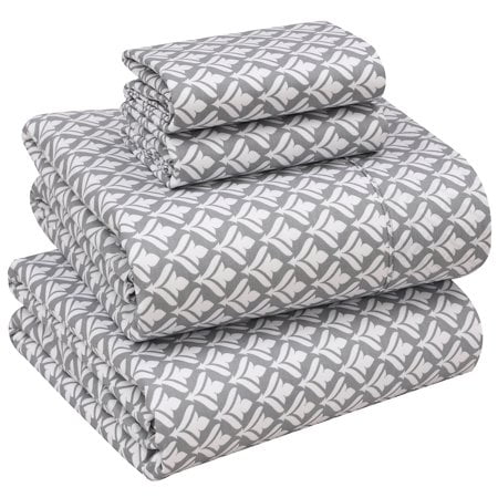 Ruvanti 100% Cotton Sheets - Crispy Cooling Percale Sheets For Twin Size Bed, Breathable & Durable Twin Sheet Set, 16 Inches Deep Pocket Sheets, Idiomatic Expression, 3 Pieces