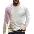 thumbnail image 2 of cllios Chandails à Manches Longues pour Hommes T-Shirt Graphique 3D Grande Taille Décontracté Col Rond Hauts Nouveauté Tendance T-Shirts, 2 of 5