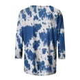 thumbnail image 4 of T-shirts pour Femmes Coupe Ample Mode pour Femmes T-Shirt Imprimé Manches 3/4 Blouse Col Rond Hauts Décontractés T-Shirts Femmes Coupe Ample T-Shirts pour Femmes Coupe Ample T-Shirts pour Femmes Mode, 4 of 5
