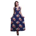 thumbnail image 1 of Bimba Robe Longue Décontractée pour Femme en Rayonne à Bretelles Spaghetti, Maxi d'Été, Robe Soleil - Moyen, 1 of 4
