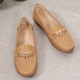thumbnail image 4 of Pisexur Chaussures pour Femmes à Semelle Plate, Chaussures « Beans », Bout Rond Surdimensionné, Décolleté Peu Profond, Mancherons Ajourés, Chaussures pour Femmes à Strass, 4 of 8