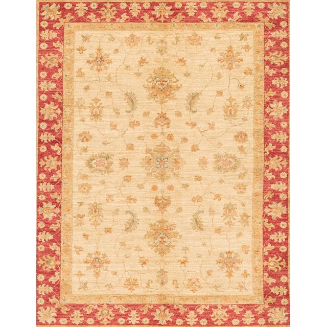 Ahgly Company Indoor Rectangle Abstract Mustard Yellow Oriental Area Rugs, 4' x 6'