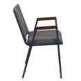 thumbnail image 3 of Bowery Hill Fabric/Steel Multipurpose Stacking Arm Guest Chair in Gray, 3 of 9