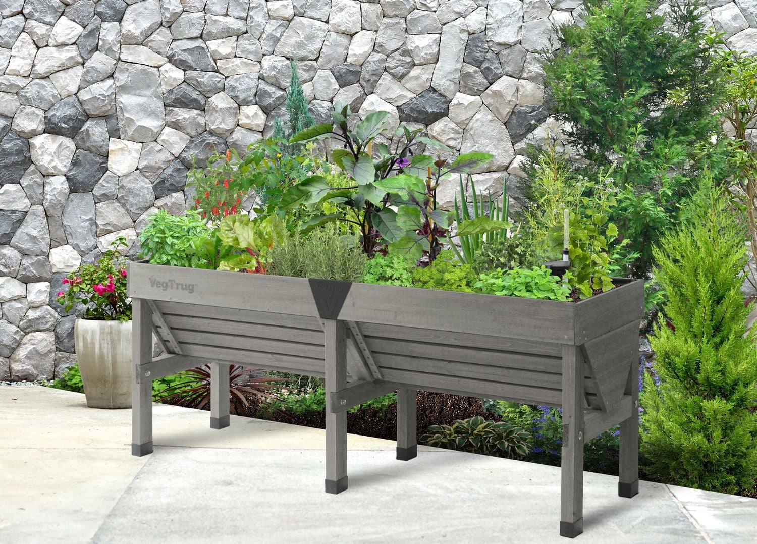 VegTrug Classic 1.8m Raised Garden Bed Planter - Grey