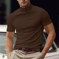 thumbnail image 2 of LUOGENLI T-shirts pour Homme pour Hommes T-shirts à Col Roulé pour Homme T-shirts à Manches Courtes Chandail sous-Vêtement Ajusté Haut Tee T-shirts Hommes Blanc Pâques 4xlt T-shirts pour Hommes T-shirts Graphiques Fête de la Saint-Patrick Brun m, 2 of 6