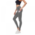 thumbnail image 1 of Pantalon de Yoga Chaud Taille Haute Doublé en Molleton pour Femmes avec Poches, 1 of 7