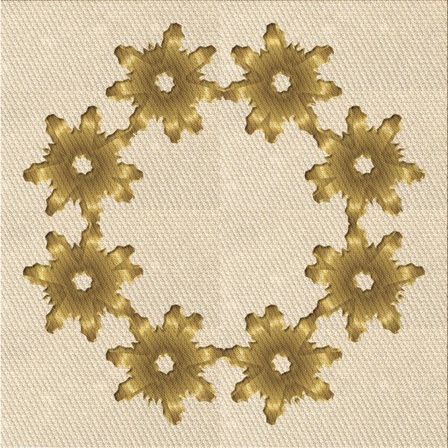 Ahgly Company Machine Washable Indoor Square Transitional Vanilla Gold Area Rugs, 4' Square