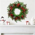 thumbnail image 1 of Amzcrzy Plastics Wreath Christmas Decorations Christmas Wreath Christmas Decoration Door Hanging Wall Hanging Rattan Wreath Window Display Prop Mall Scene Setting Gift Halloween Decorations, 1 of 6