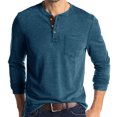 thumbnail image 4 of Yuyuzo Sweatshirts Doe Men Quart Bouton Col Rond Pull Ample Casual Confortable Simple Tops, 4 of 6