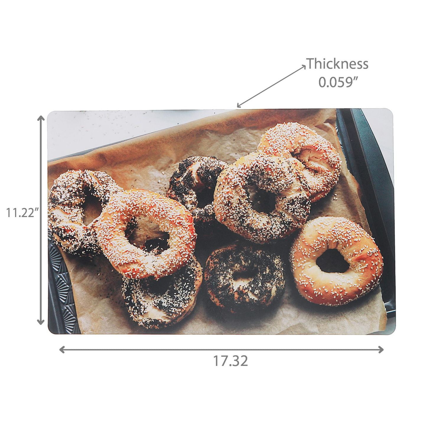 Set De Table En Plastique Bagels - Lot De 12