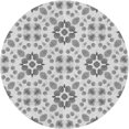 thumbnail image 1 of Ahgly Company Tapis d'Intérieur Lavable à la Machine, Carré, Transitionnel, Gris, Tapis de Zone, 3 Pieds Carré, 1 of 7