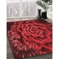 thumbnail image 3 of Ahgly Company Tapis Rectangulaire Lavable en Machine Intérieur Transitionnel Rouge Tomate, 2 Pieds x 4 Pieds, 3 of 7