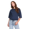 thumbnail image 1 of George Women's Elbow-Sleeve Oversized Top, 1 of 6