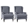 thumbnail image 1 of tredstone 2x Breathable Armchair Cover Stay Fresh And Comfortable In Any Weather Soft dark grey, 1 of 6