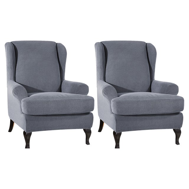 tredstone 2x Breathable Armchair Cover Stay Fresh And Comfortable In Any Weather Soft dark grey
