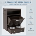 thumbnail image 4 of PawHut Station d'Alimentation pour Animaux Armoire de Rangement, Conteneur de Rangement, Café, 4 of 9
