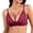 Red, variant on Lace Demi Bra for Push Up Underwire Comfortable Lightweight Everyday T Shirt