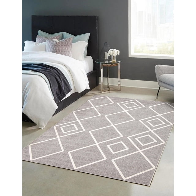 ECARPET Washable Geometric Area Rug & Runner for Living Room, Bedroom, Kitchen, Hallway