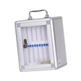 thumbnail image 2 of MERIGLARE Phone Storage Cabinet Aluminum Alloy Transparent Door Dormitory Phone Locker 12 Slots, 2 of 9
