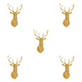 thumbnail image 1 of Wweixi Multifunctional 3D Mirror Deer Wall Sticker For Various Uses Personalized Home gold XXL 5Set, 1 of 6