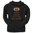 thumbnail image 1 of First Big Game Football Black Adult Pullover Hoodie, 1 of 1