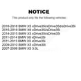 thumbnail image 2 of Genius Front Coated Disc Brake Rotors Pair for Car BMW X5 X6 KG-100278, 2 of 9
